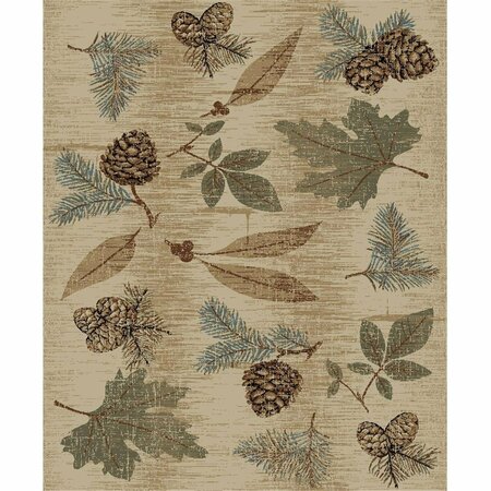 SLEEP EZ 2 ft. 3 in. x 3 ft. 3 in. Hearthside Autumn Area Rug Multi Color SL3082668